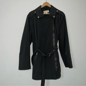 MICHAEL Michael Kors Brown Gray Color Gold Hardware
Zip Trench Coat Size XXL.